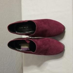 Suede and Snake Print Booties